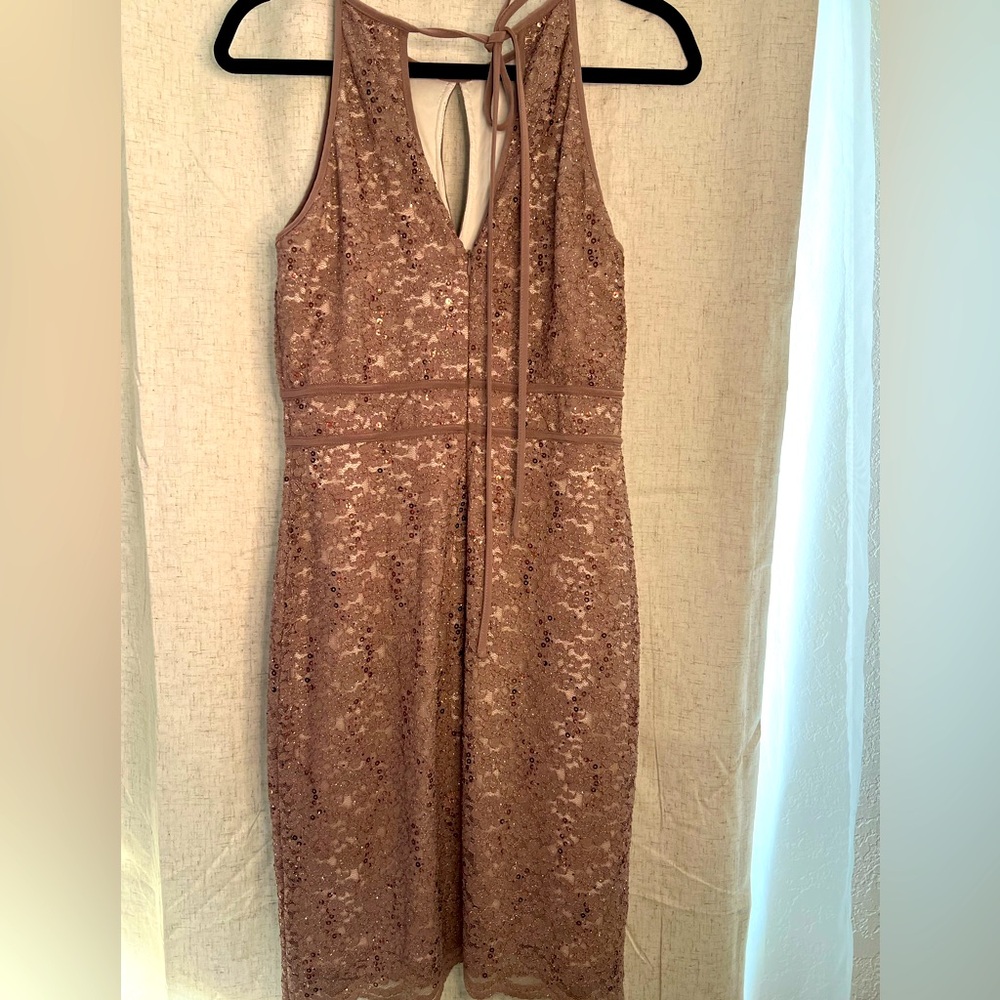 Special occasion dress- rose gold color, lined